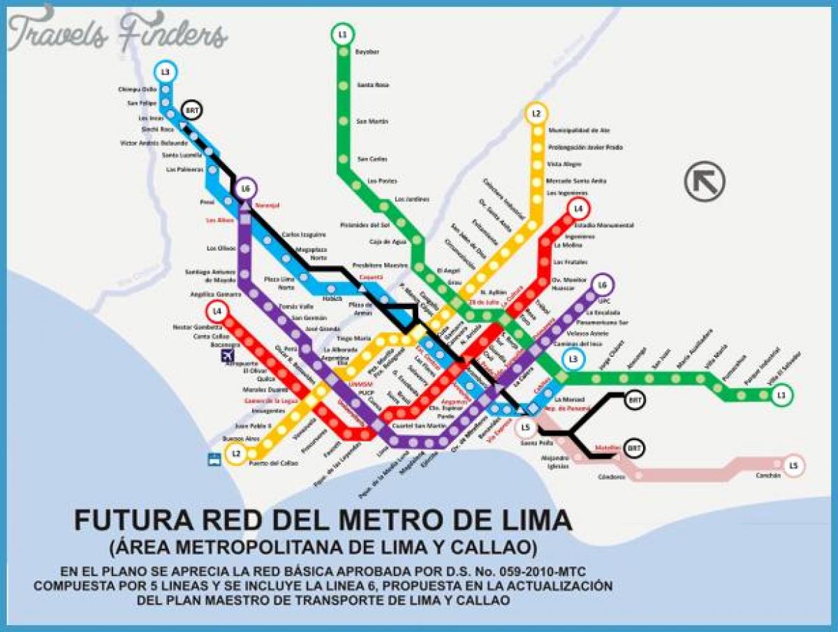 מפה של metropolitano לימה