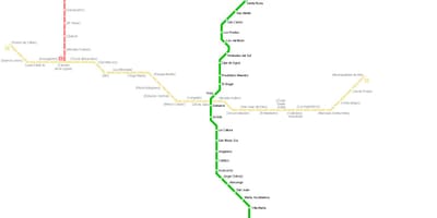 מפה של Lima subway 