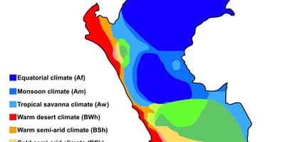 מפה של פרו האקלים